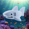 Dive into Ocean Discovery with HALFTOYS White Shark: Magnetic 3D Jigsaw Puzzle for Kids (Ages 3+)