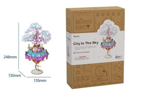 DIY Music Box City in the Sky -AM45