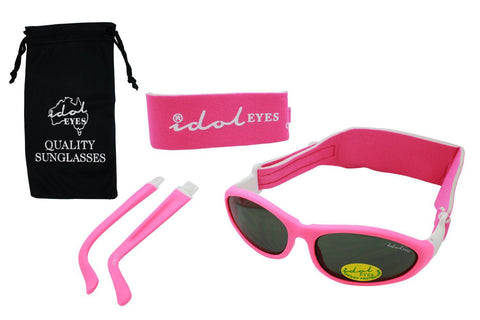 Idol Eyes Baby Wrapz 2 Headband Temple Convertible Sunglasses - Pink