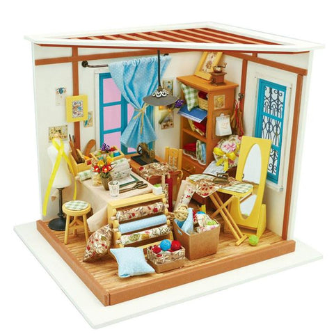 Free Download Lisa's Tailor DG101 DIY Sewing Room Miniature
