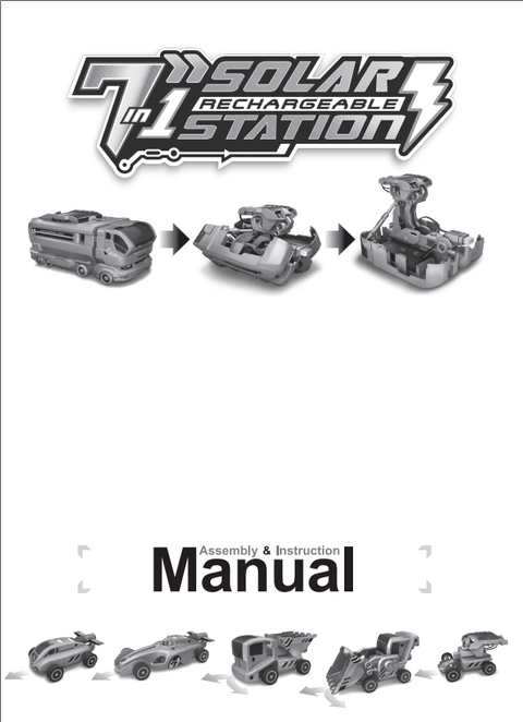 FREE Download 7-in-1 Solar Rechargeable Station Instruction Manual in English