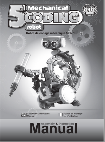 FREE Download 5 in 1 Coding Robot  Instruction Manual in English