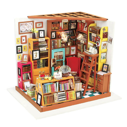 DIY Miniature Dollhouse Kit - Sam's Study-Robotime-Unicorn Enterprises Corp.