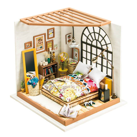 DIY Miniature Dollhouse Kit - Alice's Dreamy Bedroom-Robotime-Unicorn Enterprises Corp.