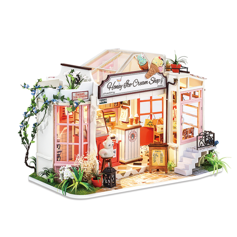Honey Ice-cream Shop DG148 DIY Miniature Dollhouse