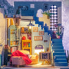 DIY Joy's Peninsula Living Room Doll House with Furniture Children Adult Miniature Dollhouse