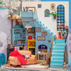 DIY Joy's Peninsula Living Room Doll House with Furniture Children Adult Miniature Dollhouse