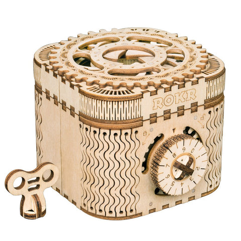 Robotime 3D Wooden Puzzle Model Building kits Treasure Box - LK502