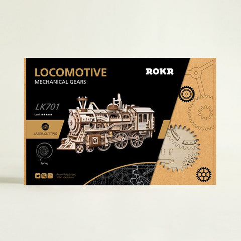 Wooden Mechanical Gears - Locomotive LK701
