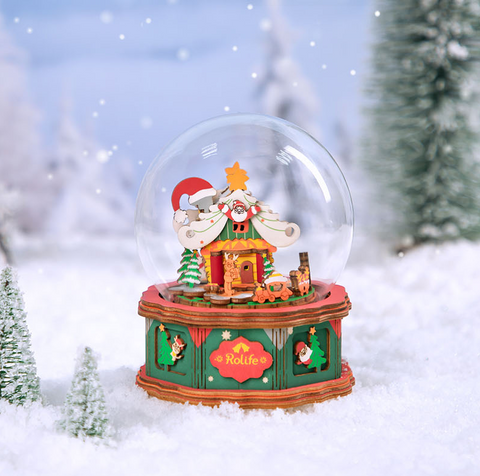 DIY Wooden Music Box AM46 - Christmas Town