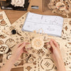 Owl Clock  Battery Mechanical Gears Kit