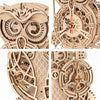 Owl Clock  Battery Mechanical Gears Kit