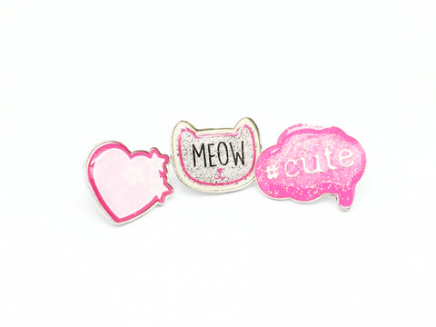 Heart Design Cute Pins #6