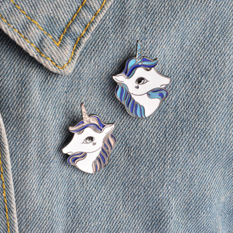 Heart Design- Vintage Unicorn Pin