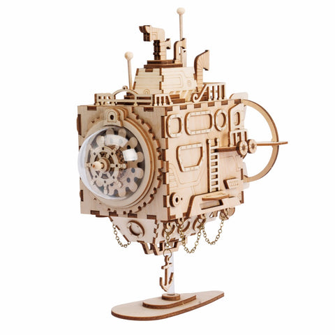 Wooden Mechanical Gears  Robotime 3D Puzzle DIY Movement Assembled Wooden Model toys