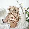 Owl Clock  Battery Mechanical Gears Kit